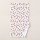 Weiche Pastel Fall Leaf Muster | Minimalistischer Badhandtuch Set (Handtuch)