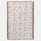 Weiche Pastel Fall Leaf Muster | Minimalistischer Decke (Vorderseite Vertikal)