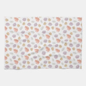 Weiche Pastel Fall Leaf Muster | Minimalistischer Geschirrtuch (Horizontal)