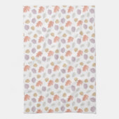 Weiche Pastel Fall Leaf Muster | Minimalistischer Geschirrtuch (Vertikal)