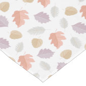 Weiche Pastel Fall Leaf Muster | Minimalistischer Kurzer Tischläufer (Ecke)