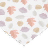 Weiche Pastel Fall Leaf Muster | Minimalistischer  Tischdecke (Schrägansicht)