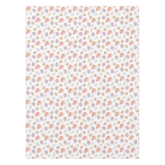 Weiche Pastel Fall Leaf Muster | Minimalistischer  Tischdecke (Vorderseite)