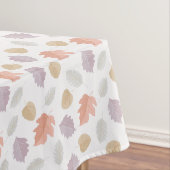 Weiche Pastel Fall Leaf Muster | Minimalistischer  Tischdecke (Beispiel)
