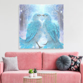 *~* Weiche Pastel Liebe Vögel AP54 Art Winter Leinwanddruck (Insitu (Wohnzimmer))