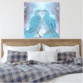 *~* Weiche Pastel Liebe Vögel AP54 Art Winter Leinwanddruck (Insitu (Schlafzimmer))