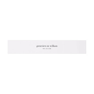 Weiche Pastel Lila Minimale Hochzeit Einladungsbanderole
