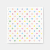 Weiche Pastel Polka Dots Serviette (Vorderseite)
