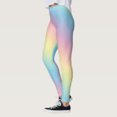 Weiche Pastel Rainbow Gradient Leggings (Links)