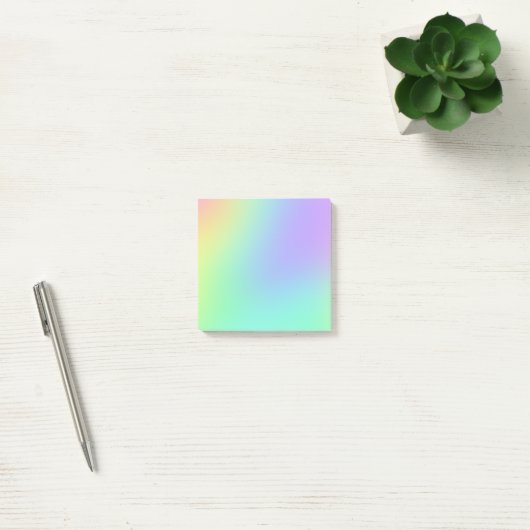 Weiche, pastelförmige Rainbow-Strahlen Post-it Klebezettel (Büro)
