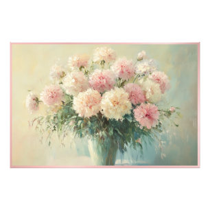 Weiche Pastell-Blumenbouquet  Fotodruck