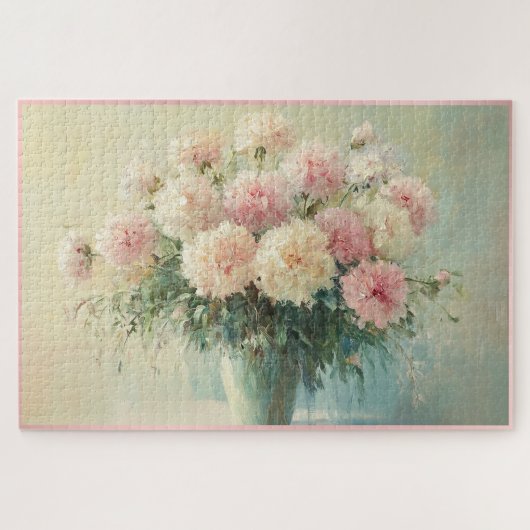 Weiche Pastell-Blumenbouquet Puzzle (Horizontal)