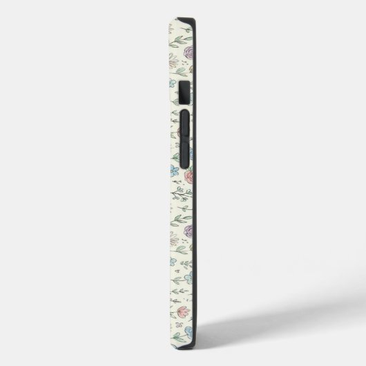 Weiche Pastell-Blumenmuster Süße Handyhülle Case-Mate iPhone Hülle (Rückseite / Links)