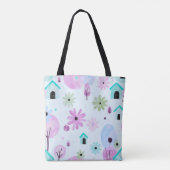 Weiche Pastell-Blumentasche Tasche (Rückseite)