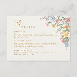 Weiche Pastell-Ornamentale Frühlings-Gold-Hochzeit Begleitkarte
