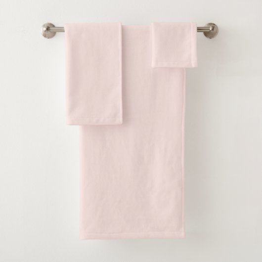 Weiche Pastell-Pfirsich-Einfarbig Badhandtuch Set (Insitu)