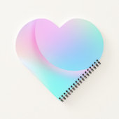 Weiche Pastell-Regenbogen-Form Planer Notizblock (Rückseite)