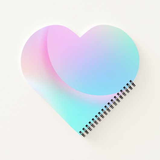 Weiche Pastell-Regenbogen-Form Planer Notizblock (Rückseite)