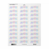 Weiche Pastell-Regenbogen-Trendy-Modern-Rücksendea (Vorne)