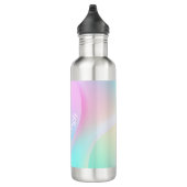Weiche Pastell-Regenbogenfarbform Edelstahlflasche (Rechts)