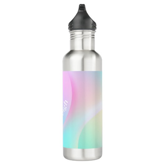Weiche Pastell-Regenbogenfarbform Edelstahlflasche (Rechts)