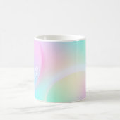 Weiche Pastell-Regenbogenfarbform Kaffeetasse (Mittel)