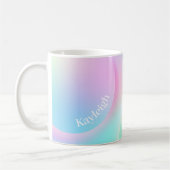Weiche Pastell-Regenbogenfarbform Kaffeetasse (Links)