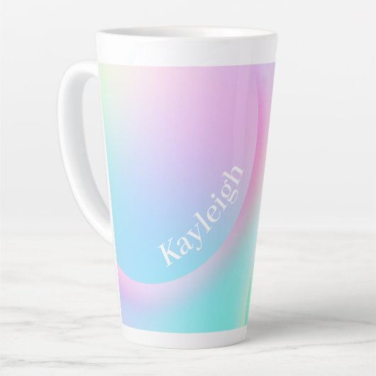 Weiche Pastell-Regenbogenfarbform Milchtasse (Linke Ecke)