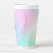 Weiche Pastell-Regenbogenfarbform Milchtasse (Vorderseite)