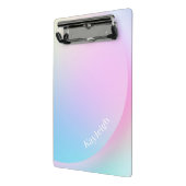 Weiche Pastell-Regenbogenfarbform Mini Klemmbrett (Gewinkelt2)