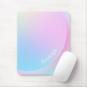 Weiche Pastell-Regenbogenfarbform Mousepad (Mit Mouse)