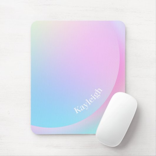 Weiche Pastell-Regenbogenfarbform Mousepad (Mit Mouse)