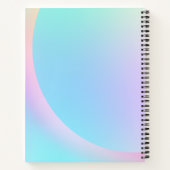 Weiche Pastell-Regenbogenfarbform Notizblock (Rückseite)