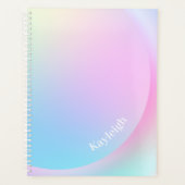 Weiche Pastell-Regenbogenfarbform Planer (Vorderseite)