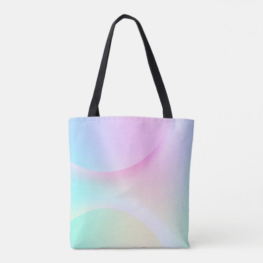Weiche Pastell-Regenbogenfarbform Tasche (Rückseite)
