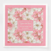 Weiche Pastell-Rosa-Goldene Servietten mit individ (Vorderseite)