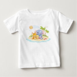 Weiche Pastell-Spielzeugfiguren Baby T-shirt