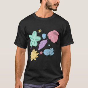 Weiche Pastell-Strandmuscheln-Illustration T-Shirt