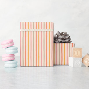 Weiche Pastell-Vertikalstreifen Elegantes Geschenk Geschenkpapier