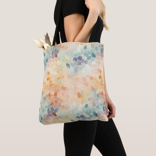 Weiche Pastell-Wasserfarben-Abstrakt Tasche (Von Nahem)