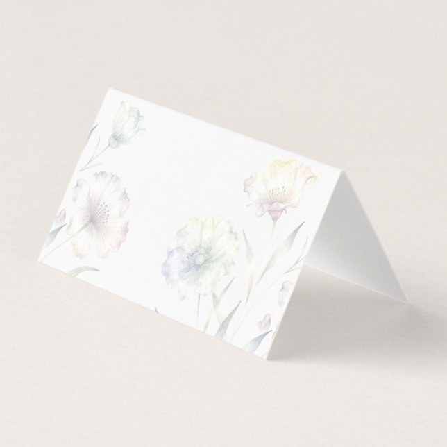 Weiche Pastell-Wildblumen Aquarell Grazie (Vorderseite)