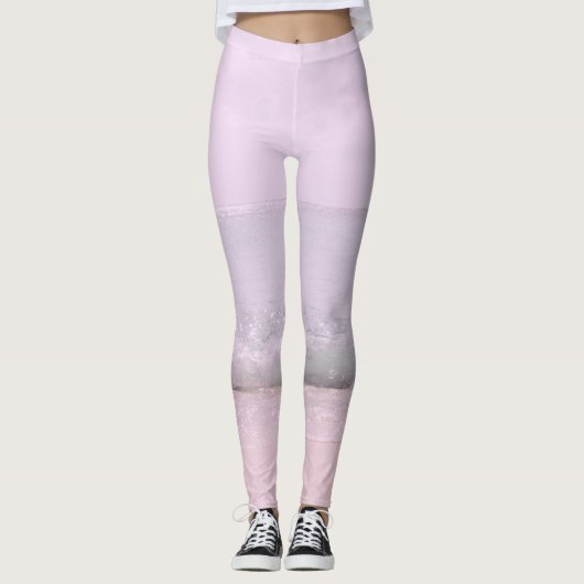 Weiche Pastellbäume 5 Leggings (Vorderseite)