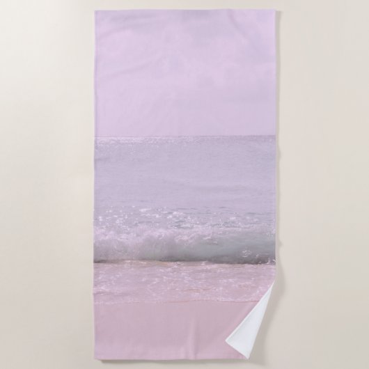 Weiche Pastellbäume 5 Strandtuch (Vorderseite)