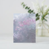 Weiche Pastellblumen in träumerischer Unschärfe Postkarte (Stehend Vorderseite)