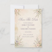 Weiche Pastellblumen Save The Date (Vorderseite)