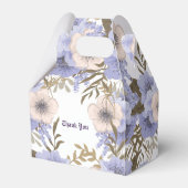 Weiche Pastellblüten Lila Blüten Blütendusche Geschenkschachtel (Rückseite)