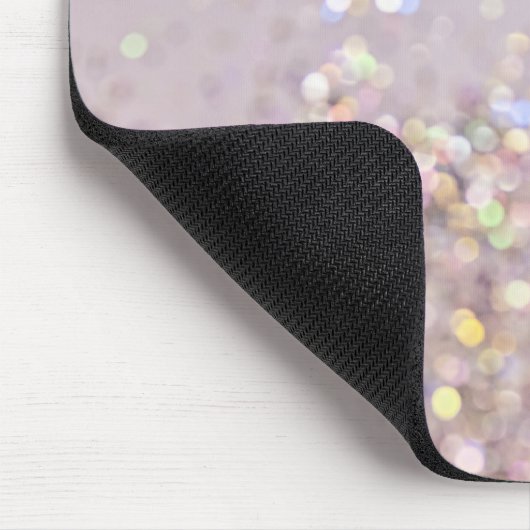 Weiche PastellBokeh Glitzern Mousepad (Ecke)