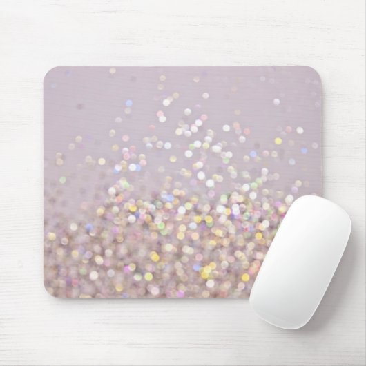 Weiche PastellBokeh Glitzern Mousepad (Mit Mouse)