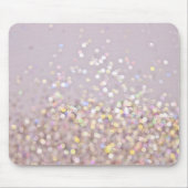 Weiche PastellBokeh Glitzern Mousepad (Vorne)