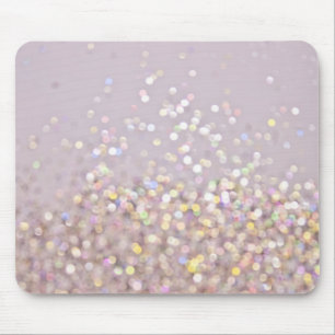 Weiche PastellBokeh Glitzern Mousepad